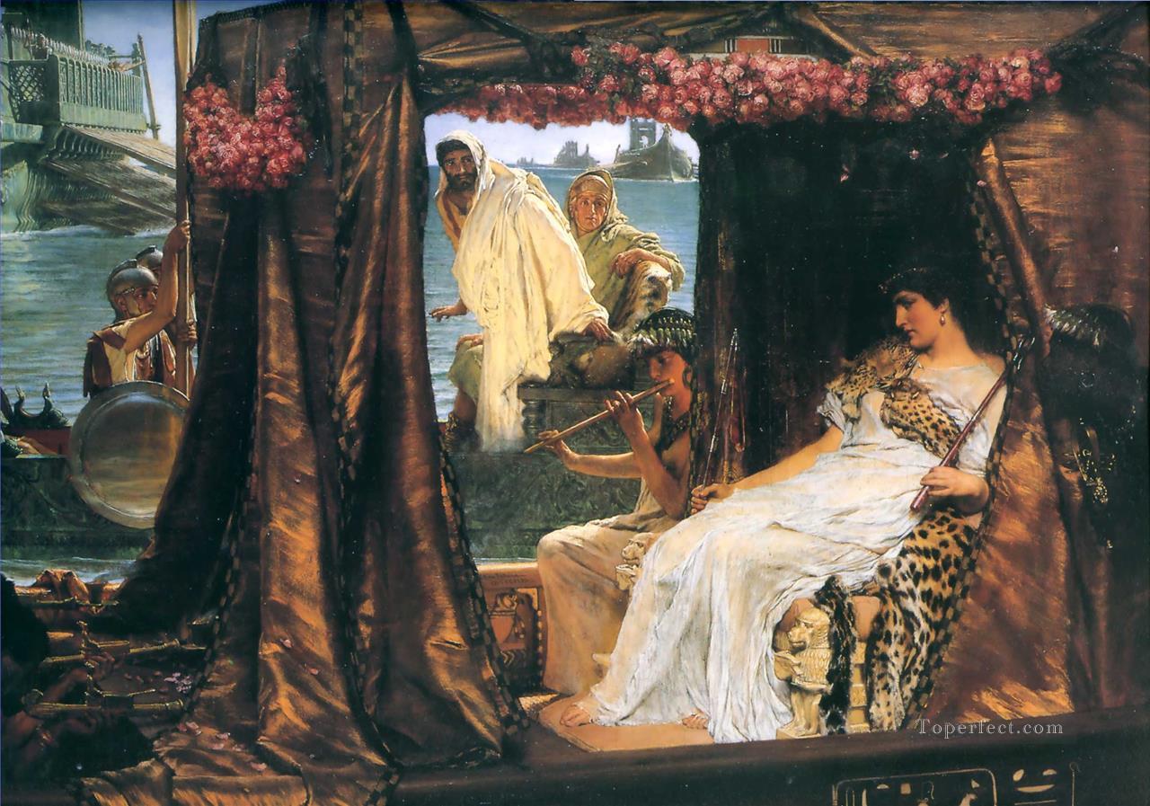 Antony and Cleopatra Romantic Sir Lawrence Alma Tadema Oil Paintings